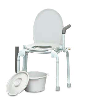 Drop-Arm Commode
