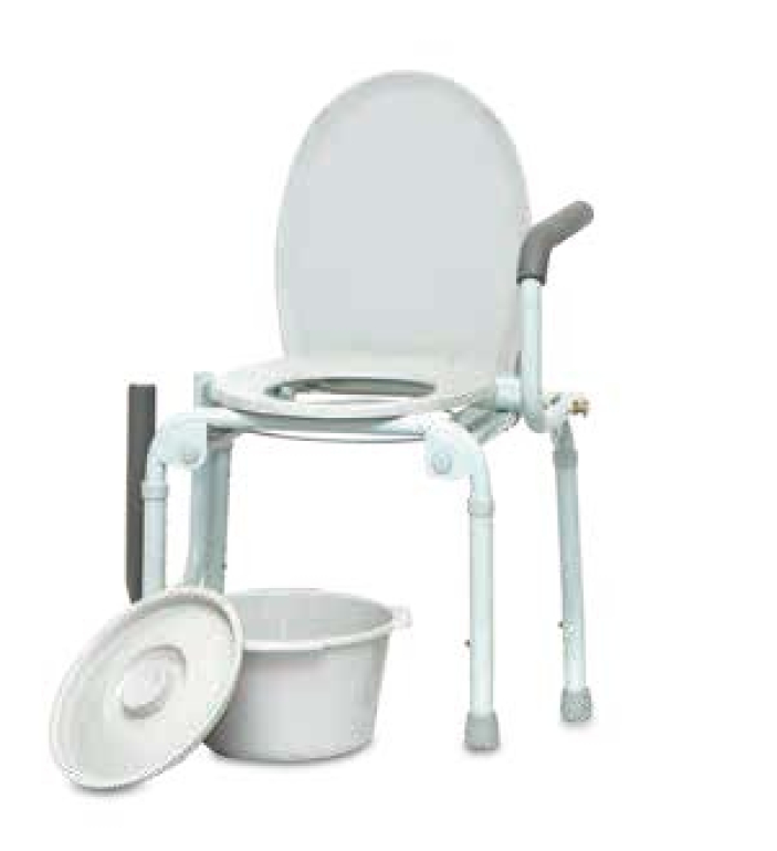 Drop-Arm Commode